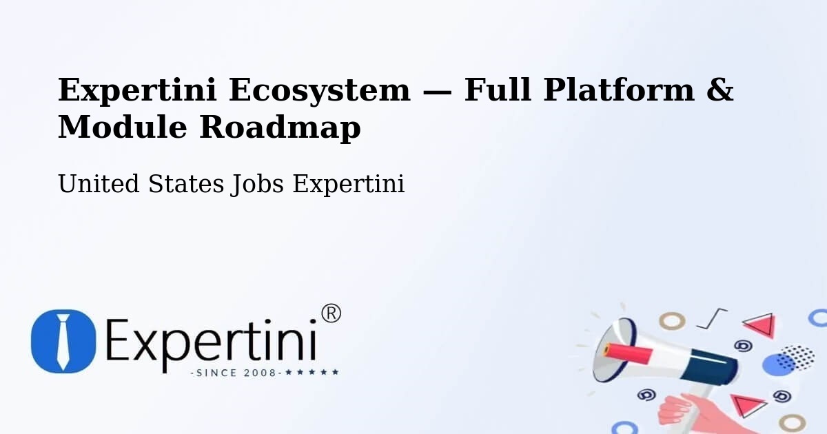 Expertini Ecosystem — Full Platform & Module Roadmap – Benson